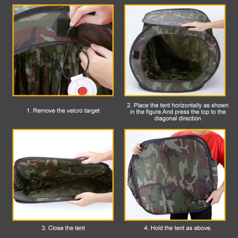 Cheap Goat Tents Outdoor Tactical Target Tent Archery Hunting Catapult Case Airsoft Shooting Training Tent Foldable Slingshot Target Box j Tents 